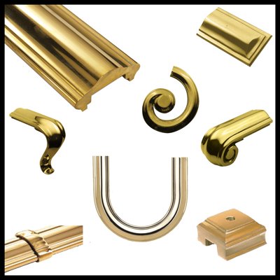 Brass Handrail & Ends Brass Handrail & Ends